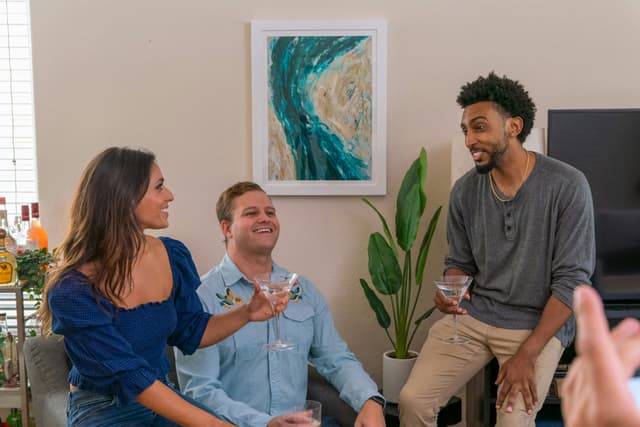 Group of friends talking